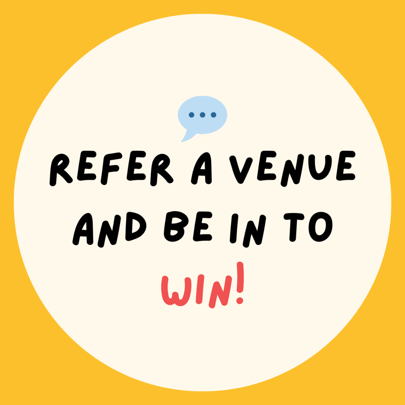 Refer a venue to SpacetoCo and be in to win!