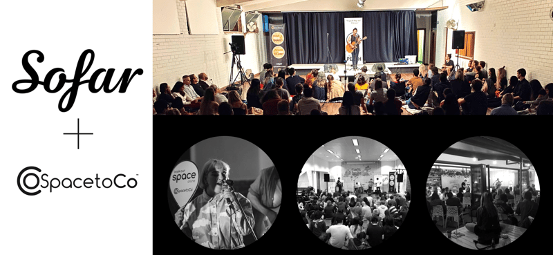 Space Activation through Music! SpacetoCo + Sofar Sounds Announce Collaboration